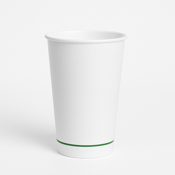 16oz Aqueous Coated Coffee Cups – Double Wall White (Carton of 500)