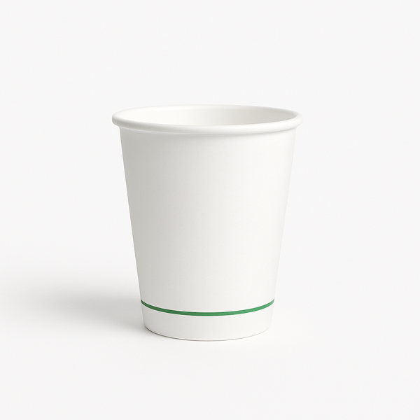 8oz Aqueous Coated Coffee Cups – Double Wall White (Carton of 500)